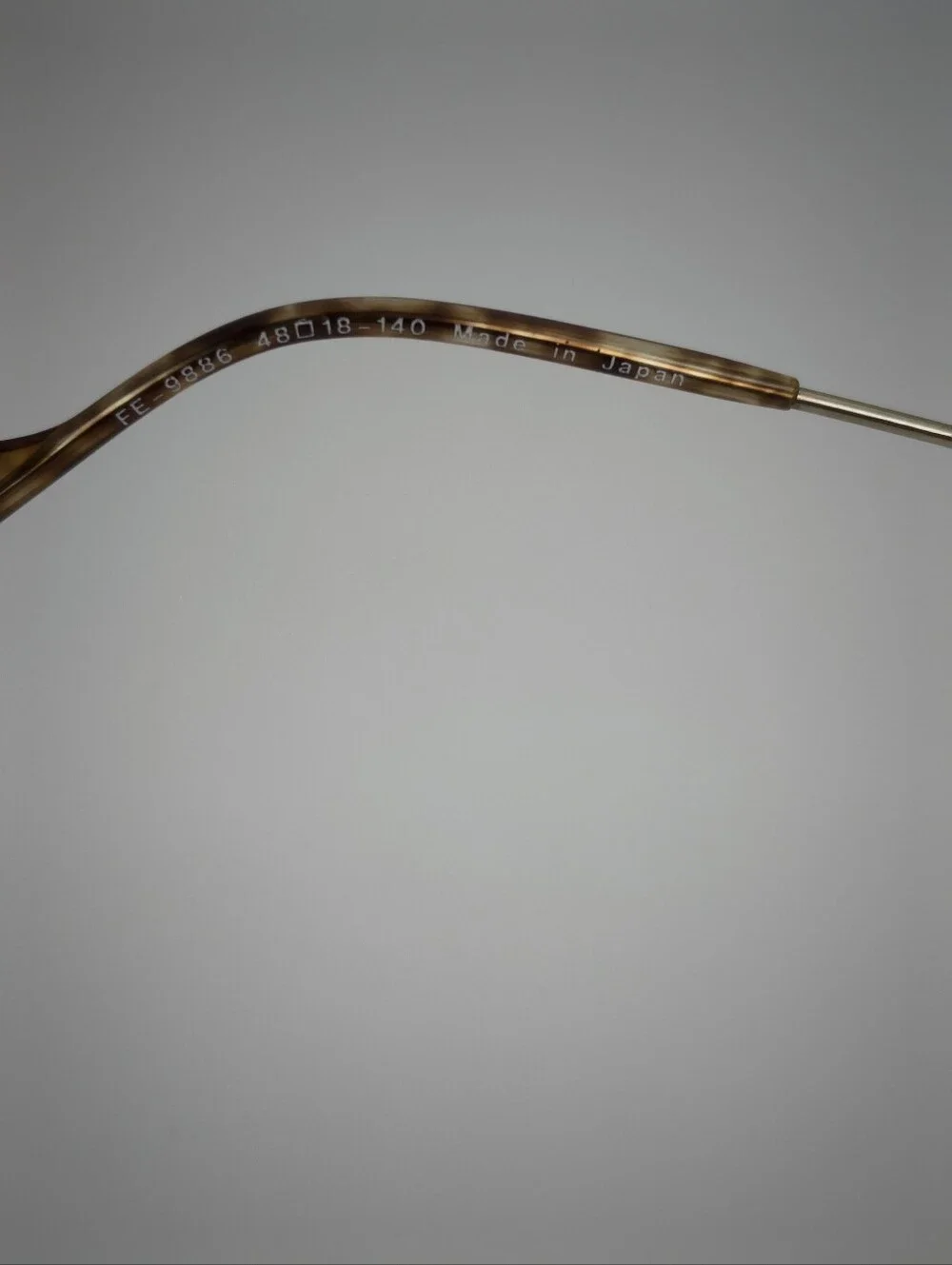 Miyabi. Kairi project. Silver Oval Beta ẞ Titanium Glasses. Semi Rimless. 1990s